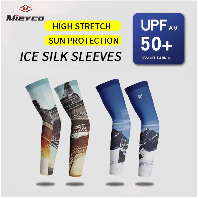 1 Pair Breathable Quick Dry UV Protection Arm Sleeves Basketball Elbow Fitness Arm Guards Sports Cycling Arm Warmers Mangas